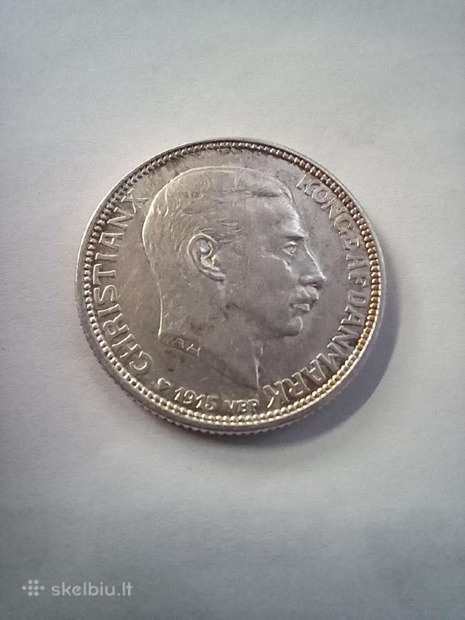 1 krona 1915 m. Danija - nuotraukos Nr. 2