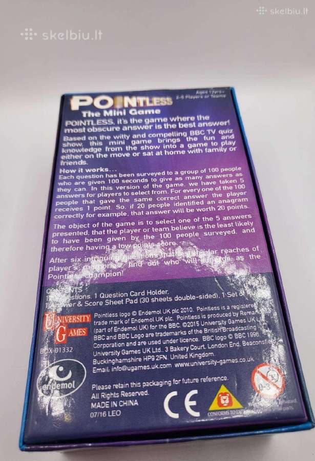 Stalo Žaidimas „Pointless" - nuotraukos Nr. 4