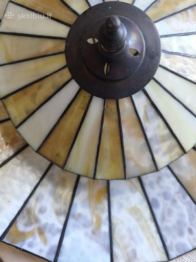 Unikalus Tiffany stiliaus lubinis šviestuvas - nuotraukos Nr. 6