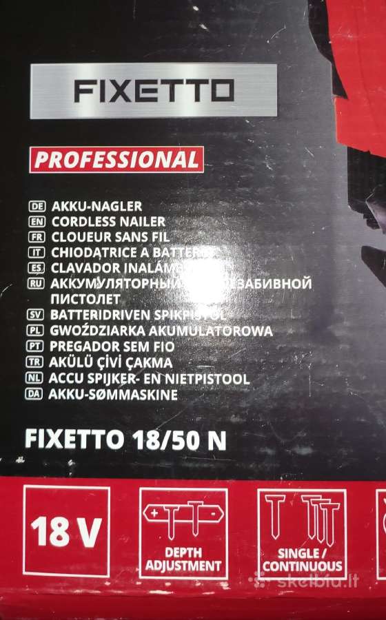 Pneum. ir akum.18v vinių kalimo įrankiai Einhell - nuotraukos Nr. 2