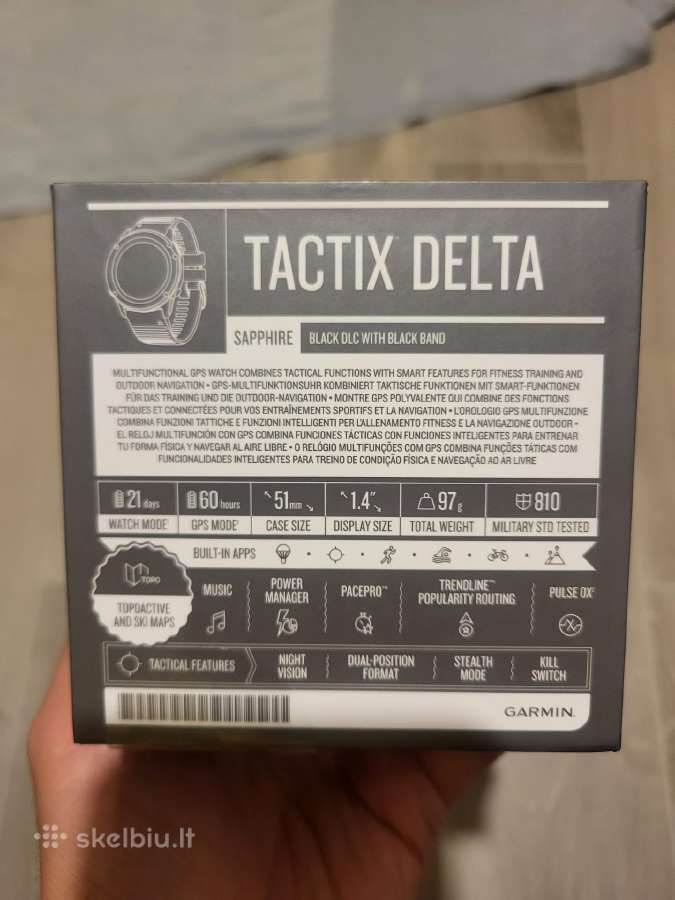 Garmin tactix delta sapphire laikrodis - nuotraukos Nr. 2