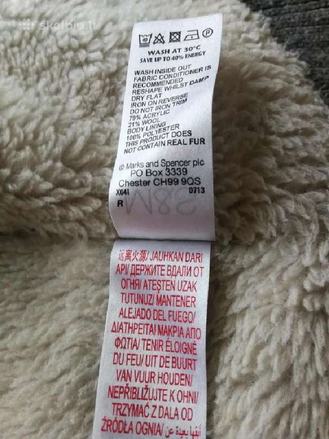 Megztukas, su kapišonu, labai šiltas - nuotraukos Nr. 5