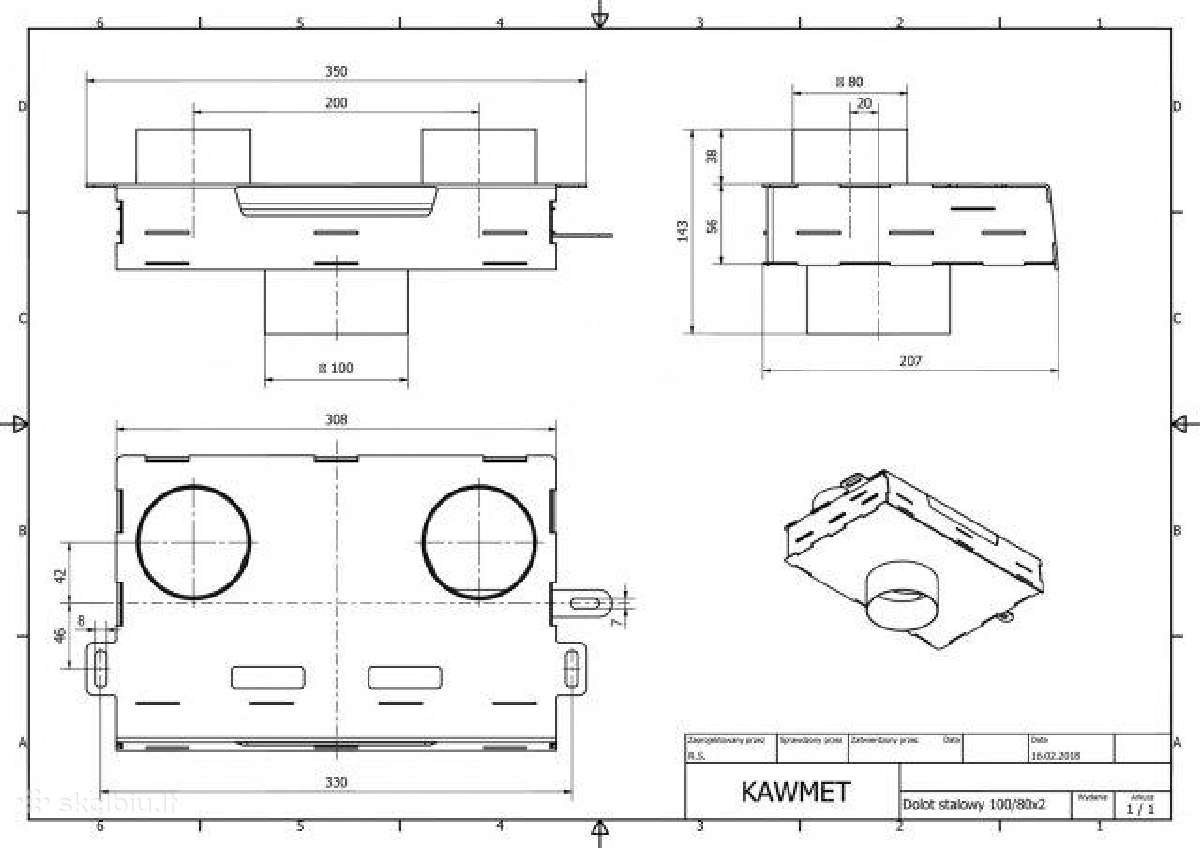 Įdėklas židiniui Kawmet W17 (12,3 kw) Eco - nuotraukos Nr. 7