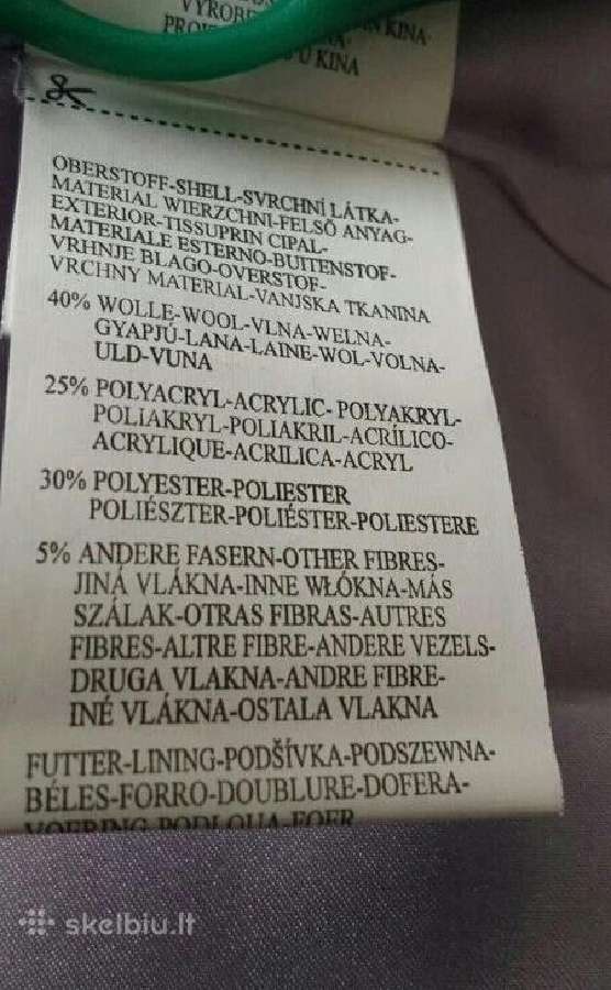 Moteriskas paltas,pusiau vilna. Amisu.38dydis - nuotraukos Nr. 4