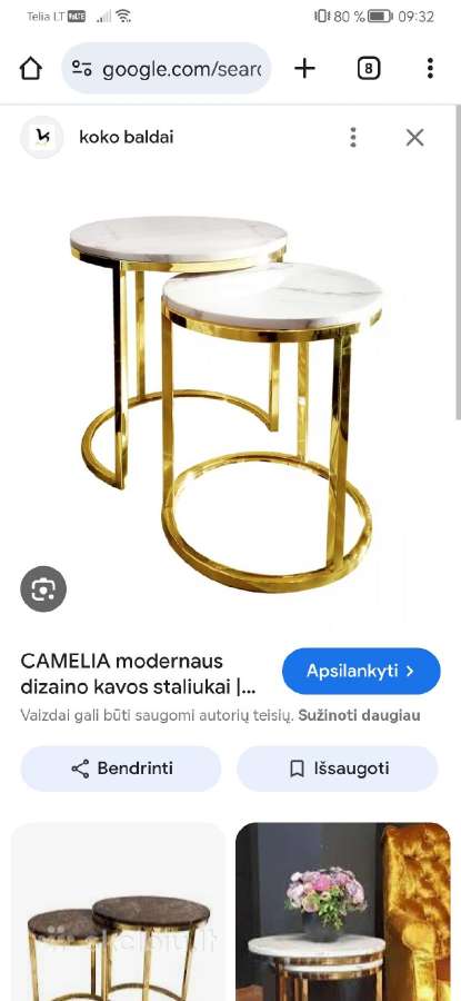 Kavos staliukas Koko Camelia - nuotraukos Nr. 4