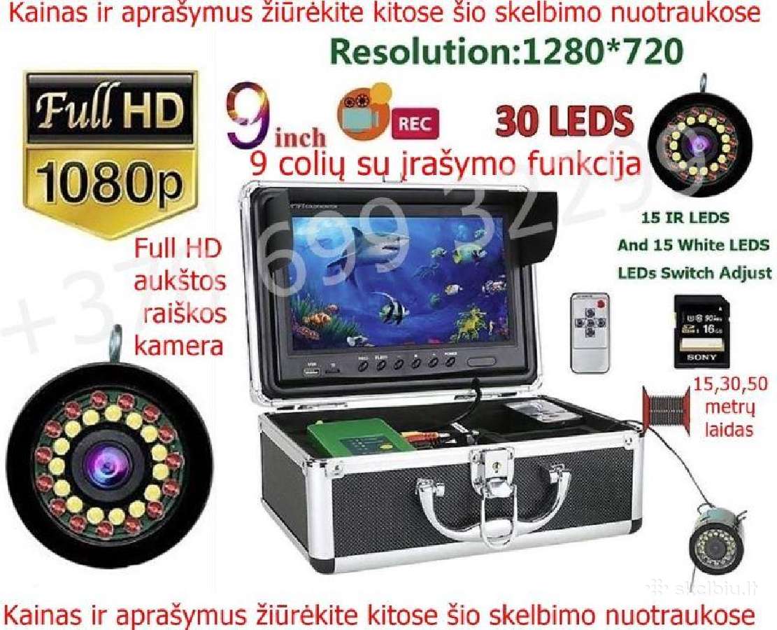 Povandeninė kamera. Aukštos raiškos Full HD