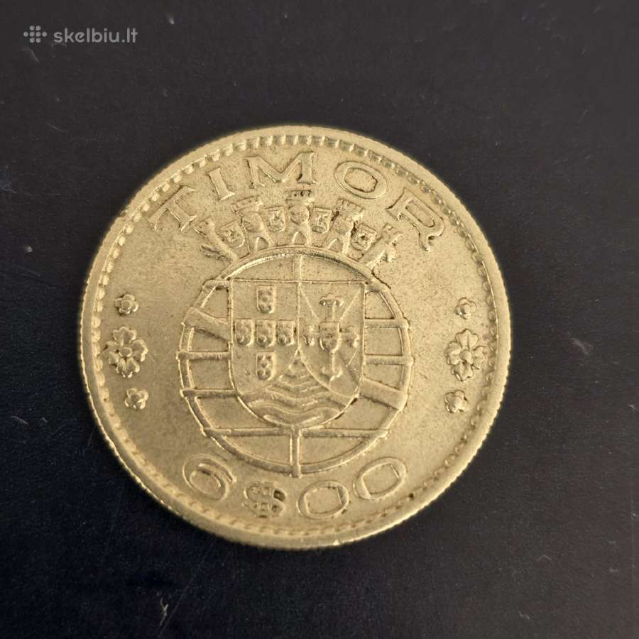 Timoras 1958 6 escudos Ag650