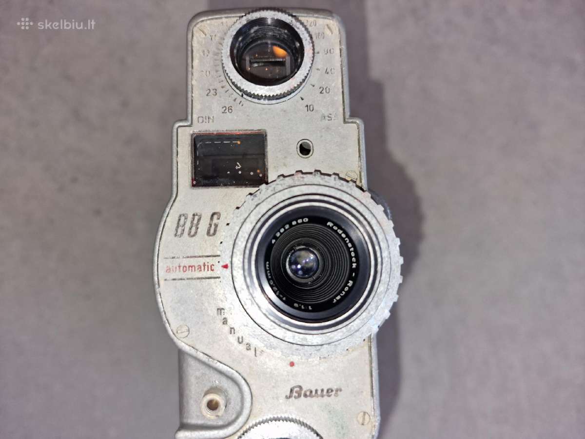 Bauer 88g – vintažinė kino filmavimo kamera 1959m. - nuotraukos Nr. 7