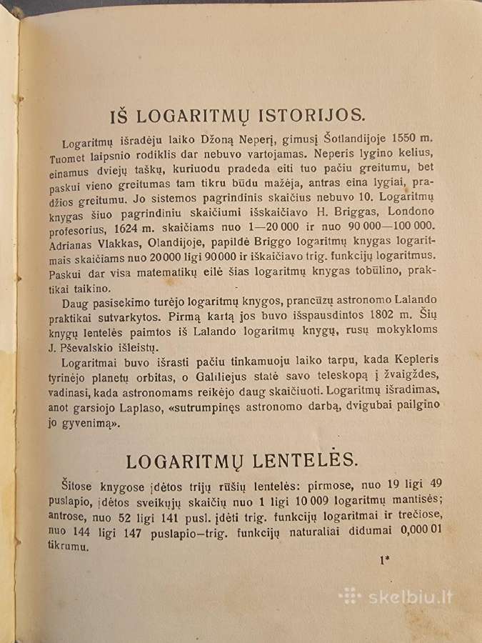 1929 m. J.pševalskio "Logoritmų knygos" - nuotraukos Nr. 4