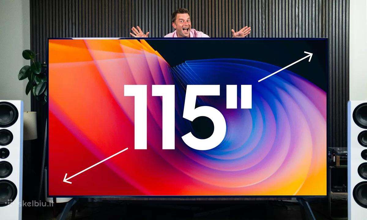 Pirkciau 115" arba didesni 8k televizoriu
