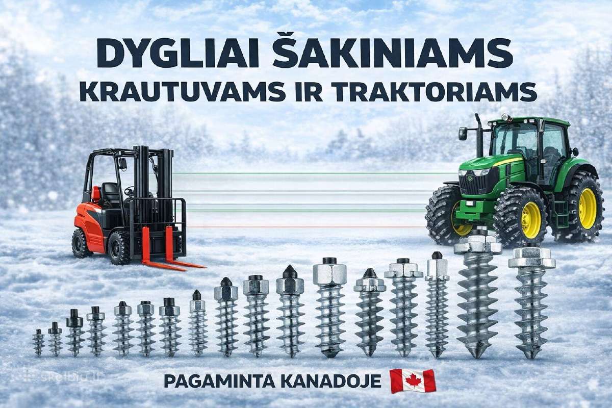 Patentuoti dygliai krautuvų, traktorių, kt. - nuotraukos Nr. 2