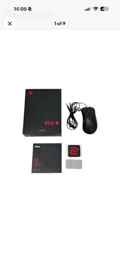Benq Zowie Ec2-a Gaming Mouse Wired Ergonomic Rigt - nuotraukos Nr. 3
