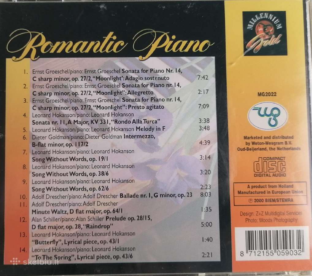CD Pianino Muzika, klasikinė muzika - nuotraukos Nr. 4
