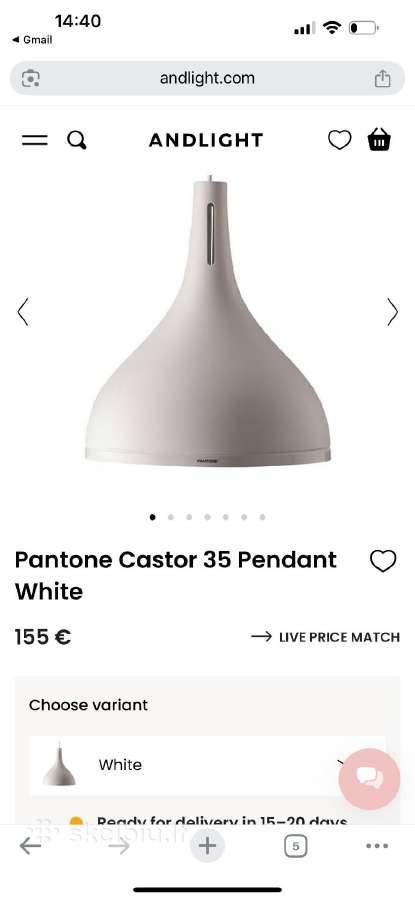 Šviestuvai Pantone 35
