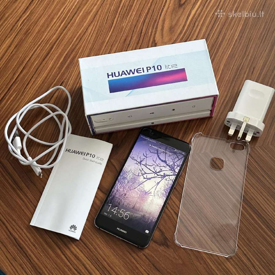 Huawei P10 Lite 32gb ideali būklė, pilnas komplekt