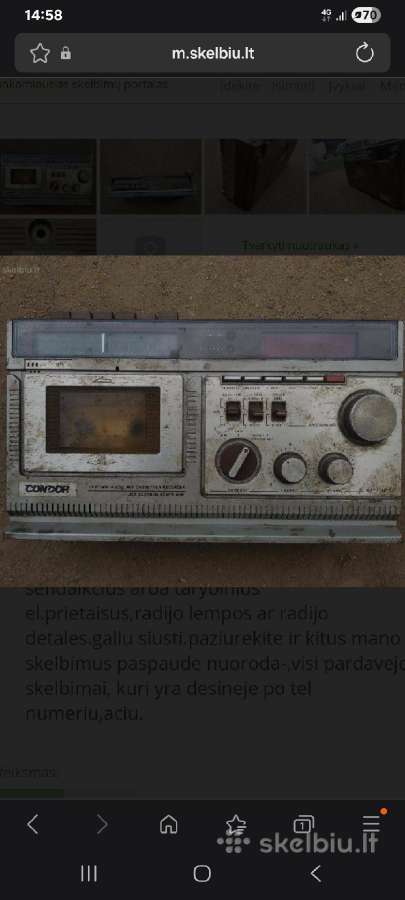 Magnetolos ir boomboxai ir pns. - nuotraukos Nr. 24