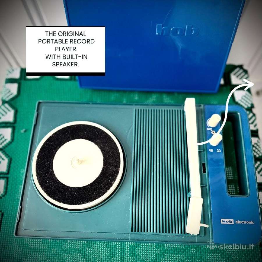 Hob Junior 3300 Portable Record Player - nuotraukos Nr. 5