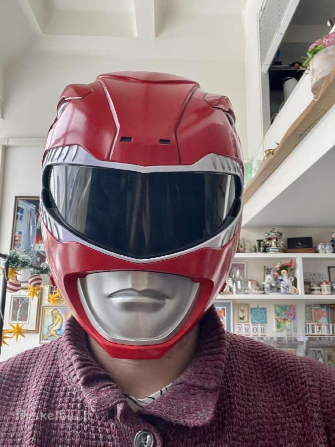 Power Rangers Bandai Legacy Red Ranger Helmet - nuotraukos Nr. 9