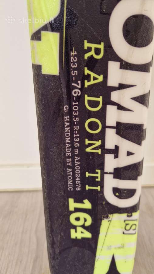 Kalnų slidės Atomic Nomad [S] Radon Ti 164 cm. - nuotraukos Nr. 2