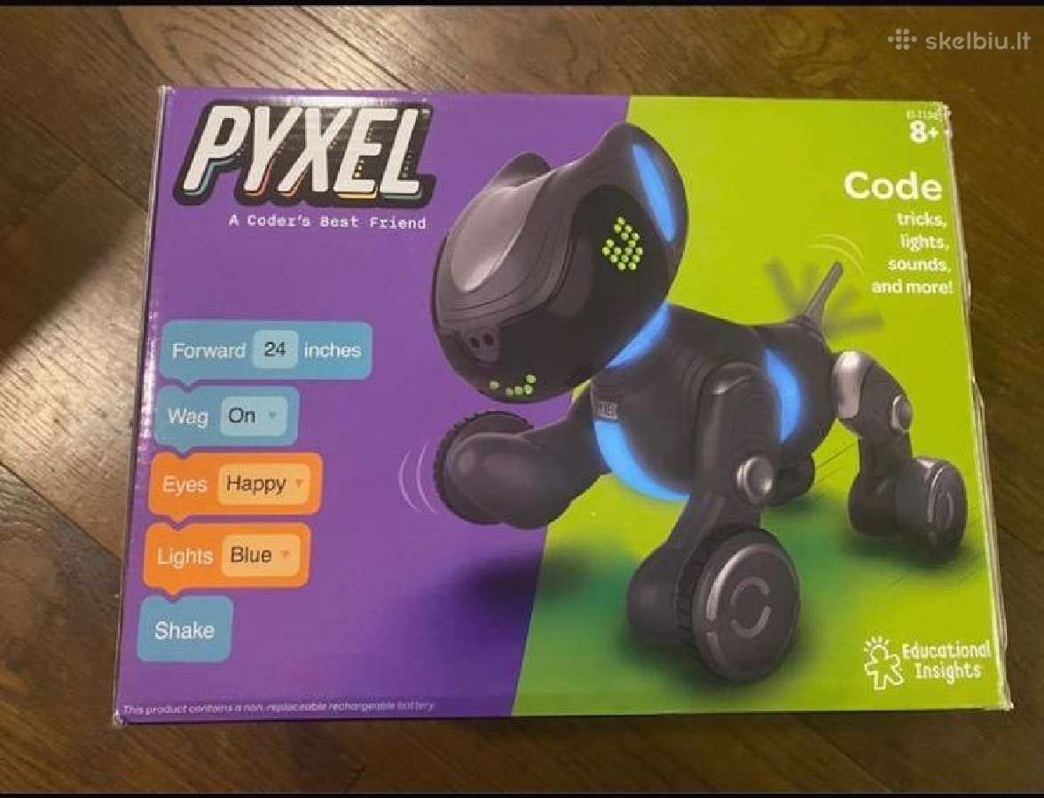 Programuojams Pyxel šuo-robotas