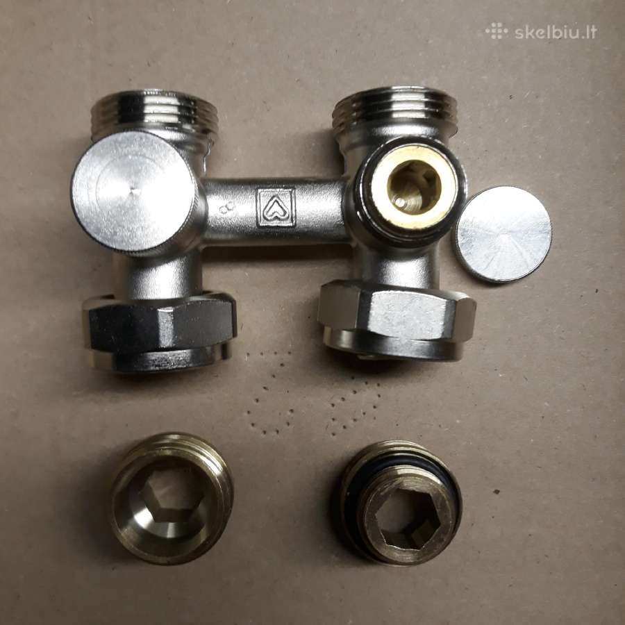 Radiatoriaus apatinio pajungimo mazgas Dn3/4"x1/2"
