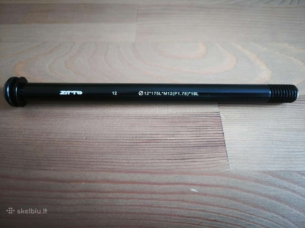 Dviračio rėmo ašis 12mm x 175mm M12 (p1.75)