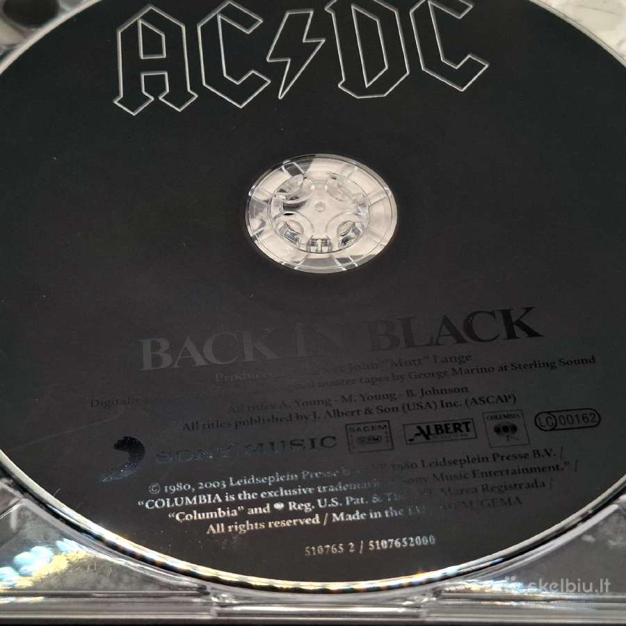 Ac/dc - Back In Black (CD, albumas) - nuotraukos Nr. 5