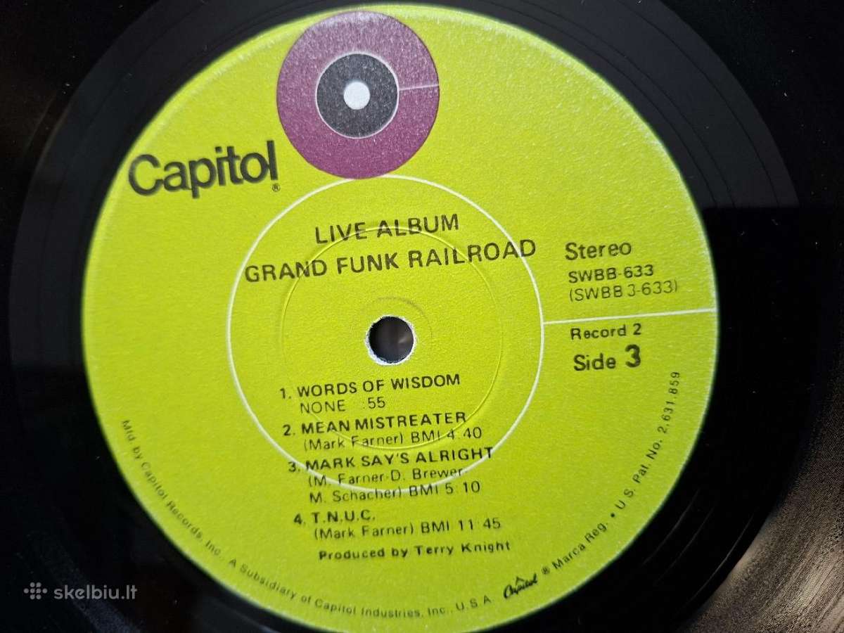Grand Funk 1970 „Live Album“ 2lp - nuotraukos Nr. 4