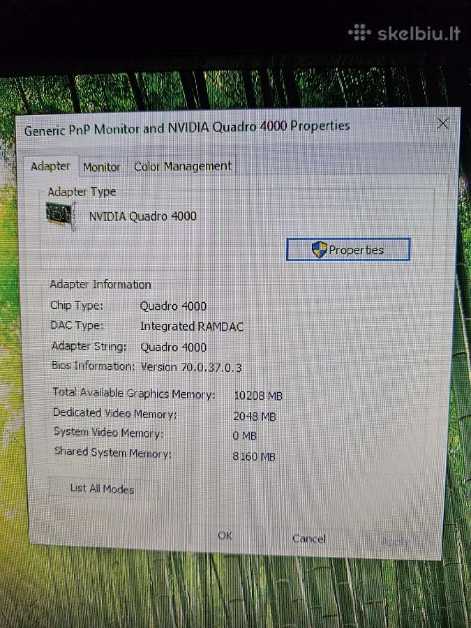 Nvidia Quadro 4000 2gb Gddr5 (Pny) - nuotraukos Nr. 5