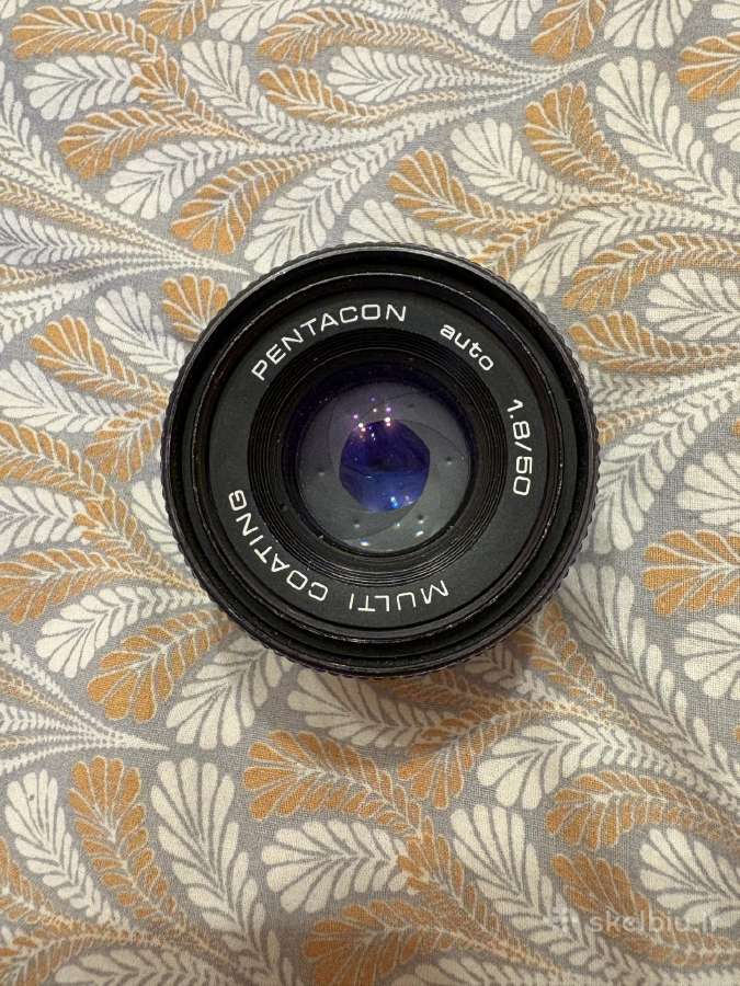 Pentacon 50mm f1.8 Auto Multi Coating objektyvas