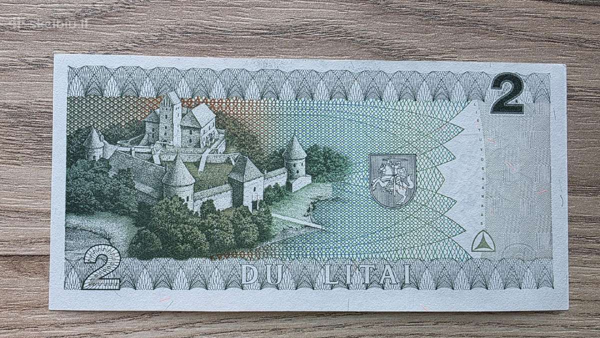 1993 metų 2 litai Valančius - nuotraukos Nr. 2