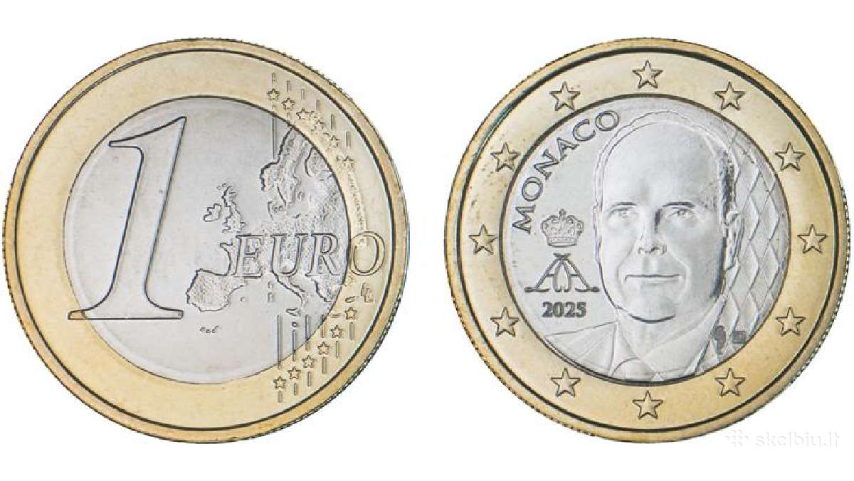 Monako 2025 Naujo dizaino dvi monetos - nuotraukos Nr. 3