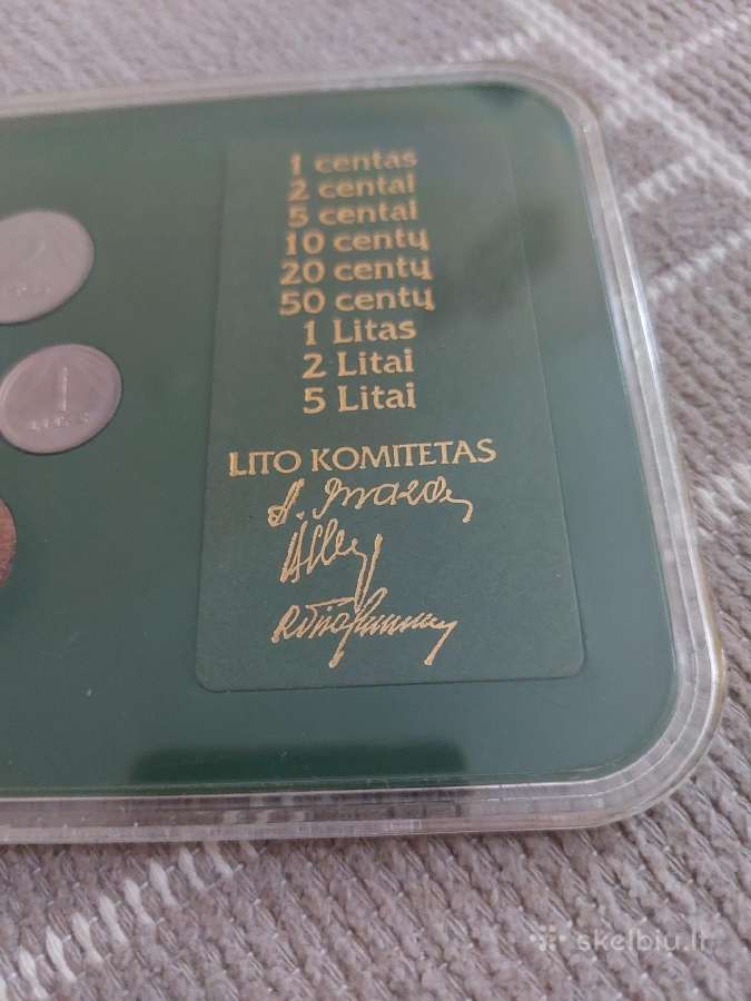 1991m. Pirmos laidos litų monetos - nuotraukos Nr. 3