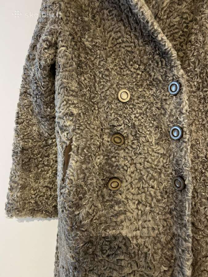 Vintage karakulis. Beige, kreminis - nuotraukos Nr. 6