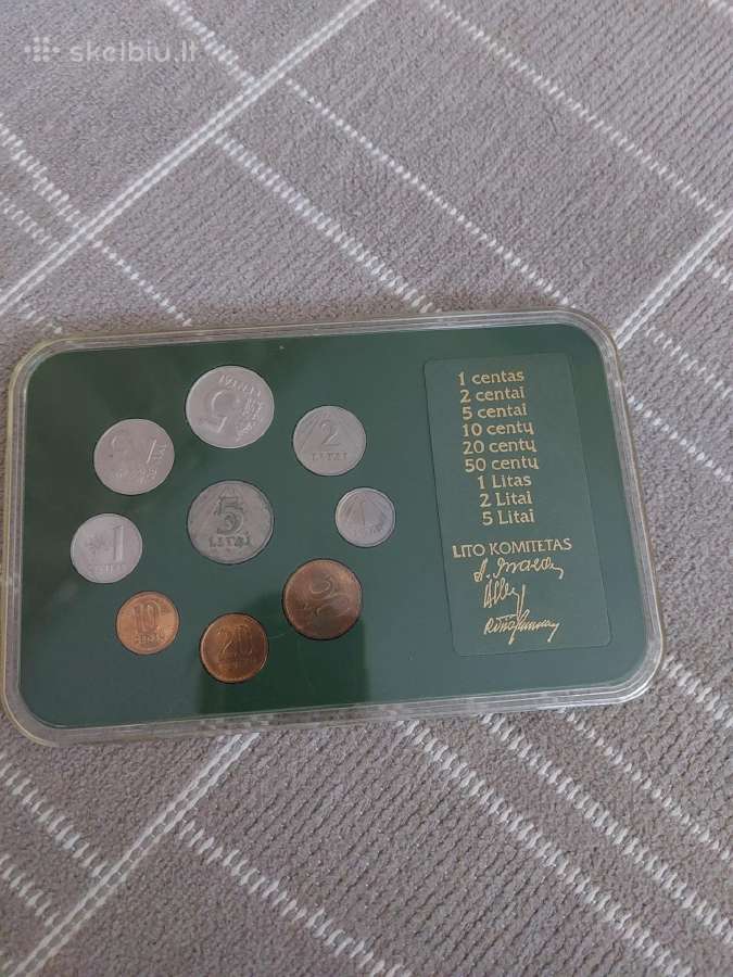 1991m. Pirmos laidos litų monetos