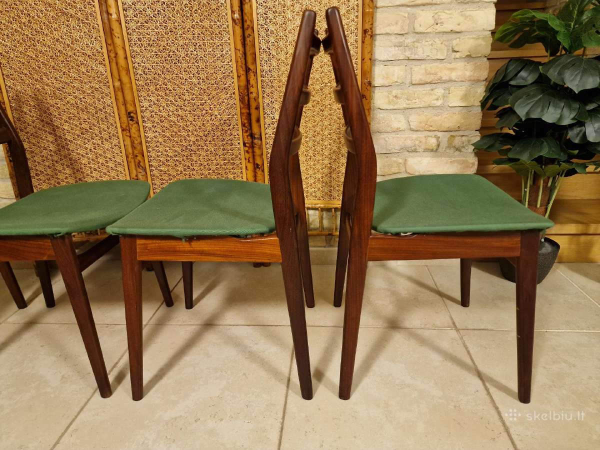 Vintažinės mid century "Casala" tikmedžio kėdės - nuotraukos Nr. 2