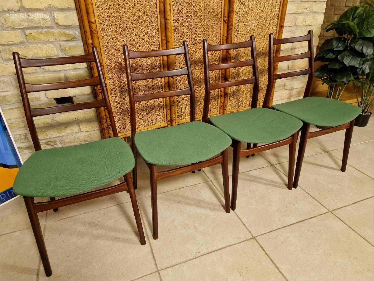 Vintažinės mid century "Casala" tikmedžio kėdės - nuotraukos Nr. 4