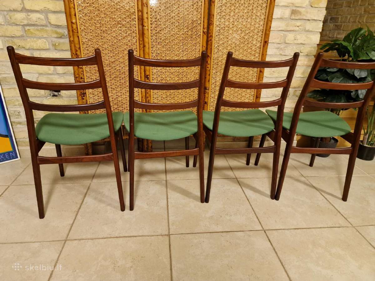 Vintažinės mid century "Casala" tikmedžio kėdės - nuotraukos Nr. 10