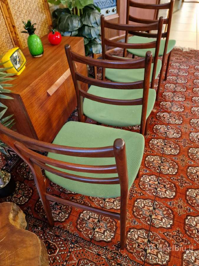 Vintažinės mid century "Casala" tikmedžio kėdės - nuotraukos Nr. 23