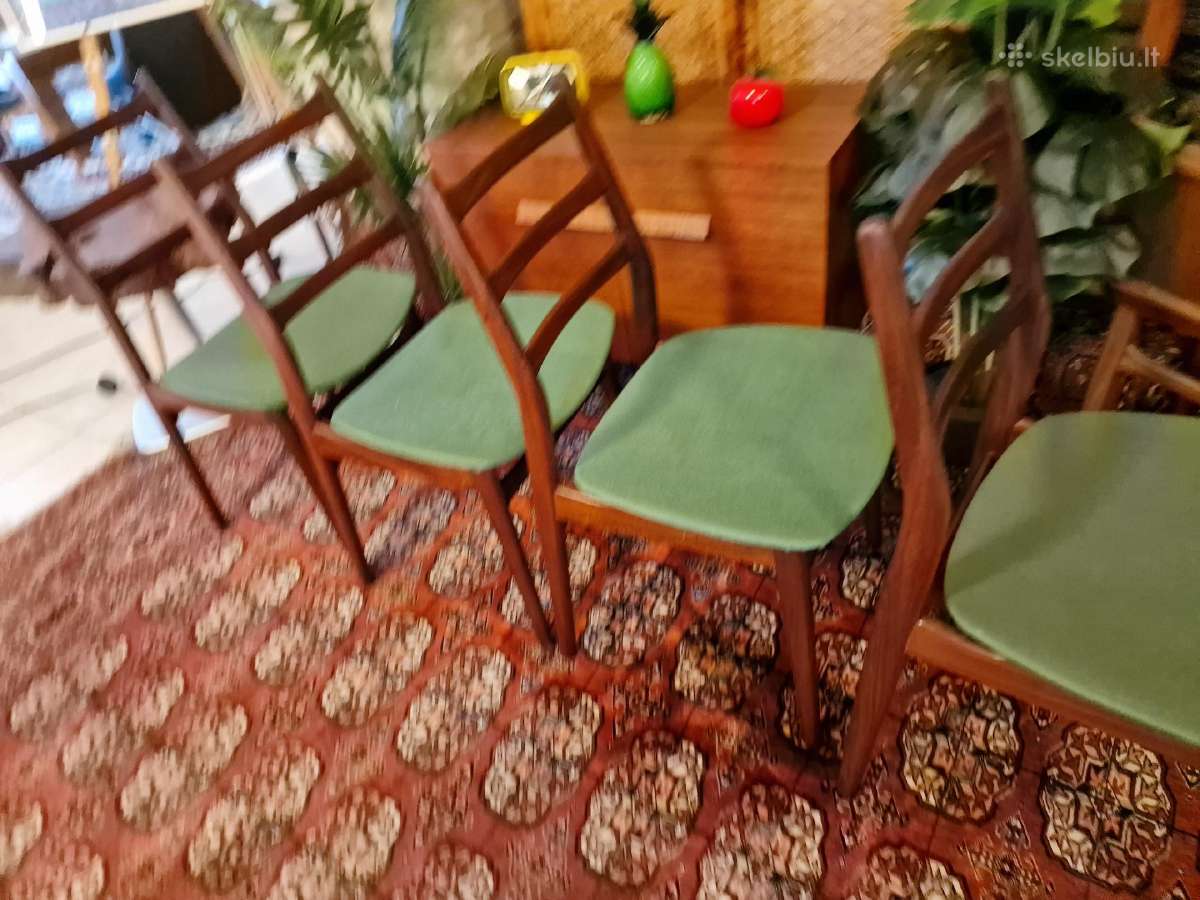 Vintažinės mid century "Casala" tikmedžio kėdės - nuotraukos Nr. 26
