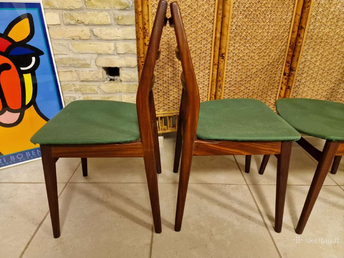 Vintažinės mid century "Casala" tikmedžio kėdės - nuotraukos Nr. 29