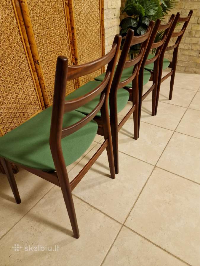Vintažinės mid century "Casala" tikmedžio kėdės - nuotraukos Nr. 30
