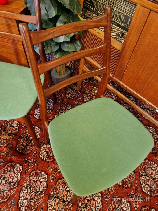 Vintažinės mid century "Casala" tikmedžio kėdės - nuotraukos Nr. 32
