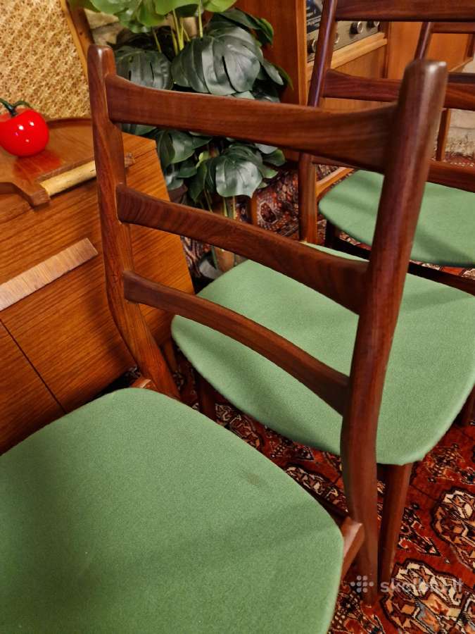 Vintažinės mid century "Casala" tikmedžio kėdės - nuotraukos Nr. 35