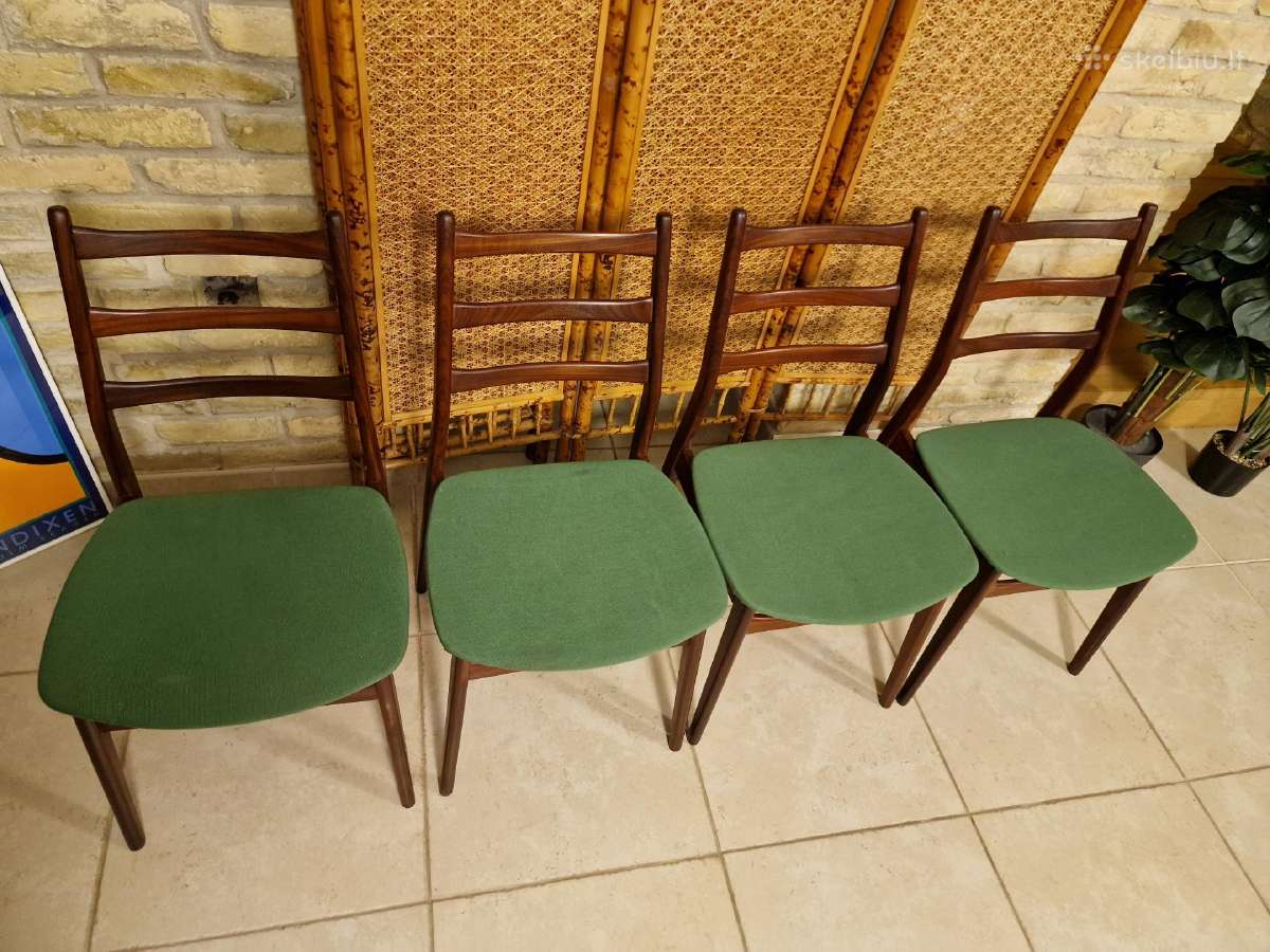Vintažinės mid century "Casala" tikmedžio kėdės - nuotraukos Nr. 36