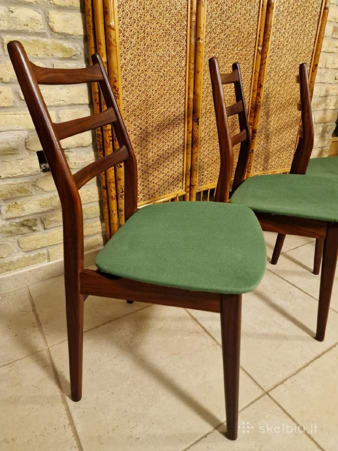 Vintažinės mid century "Casala" tikmedžio kėdės - nuotraukos Nr. 37