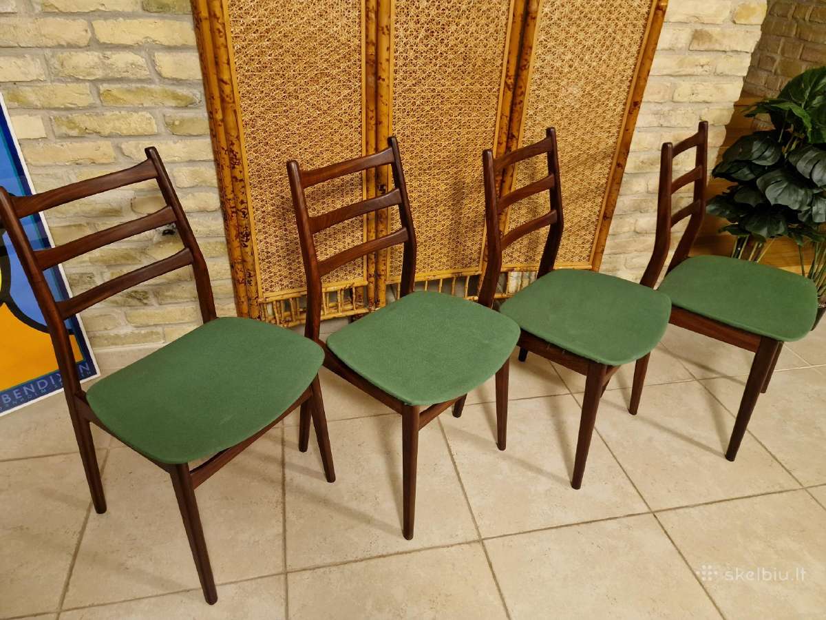 Vintažinės mid century "Casala" tikmedžio kėdės - nuotraukos Nr. 38