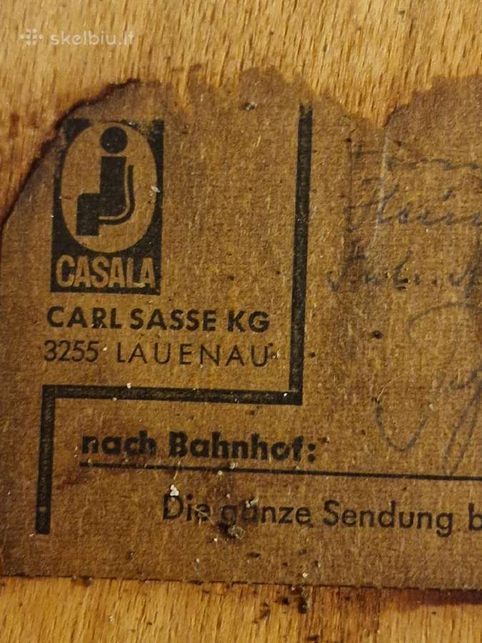 Vintažinės mid century "Casala" tikmedžio kėdės - nuotraukos Nr. 15