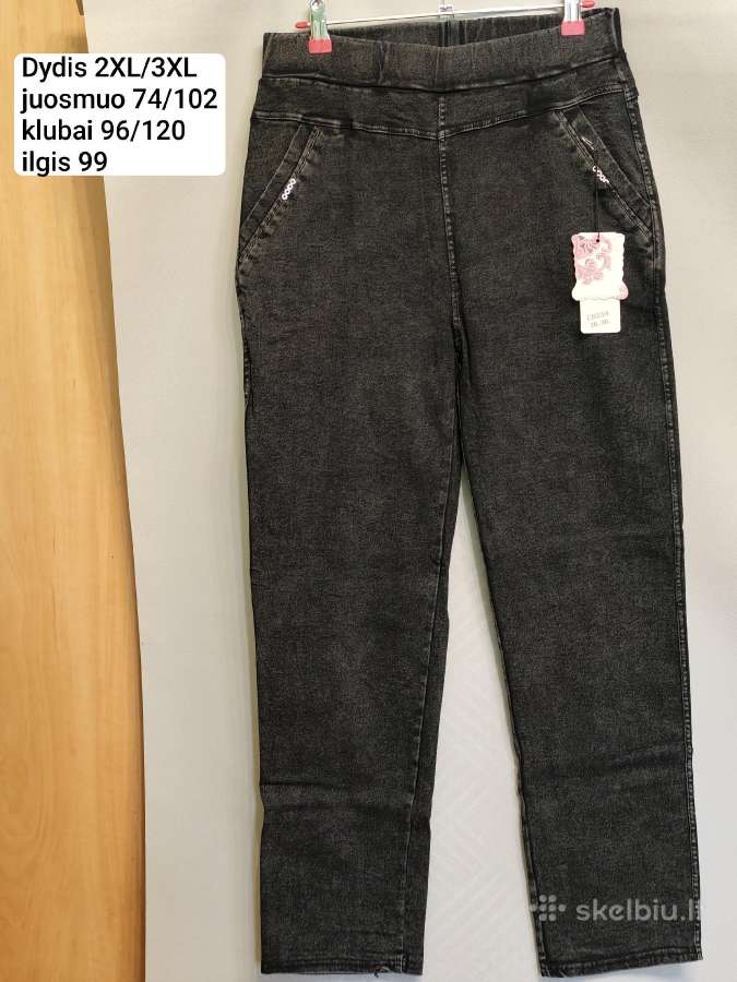 Dasire šiltinti labai tamprūs džinsai 2xl/3xl