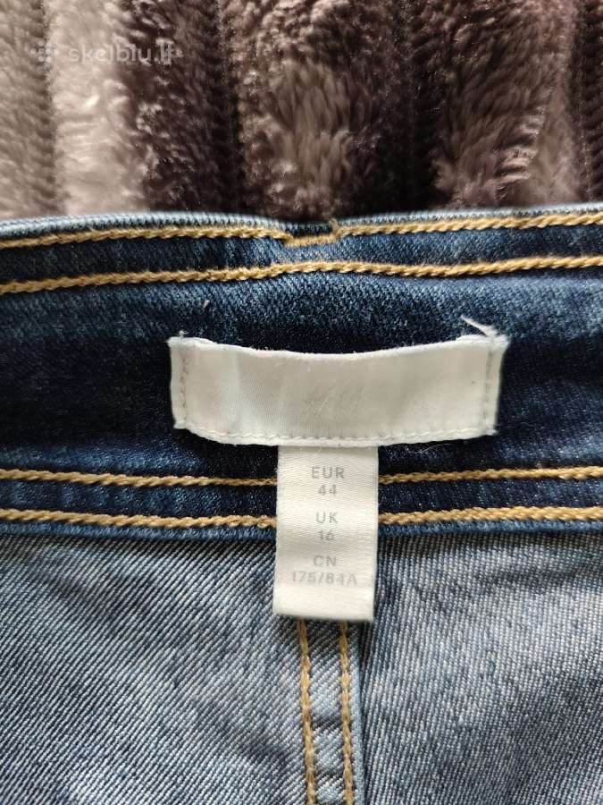 H&m platėjantys džinsai žemesnėm 44 dydis - nuotraukos Nr. 4